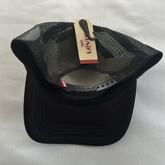 Levis Trucker Hat Mens Large Black - Picture 2 of 3